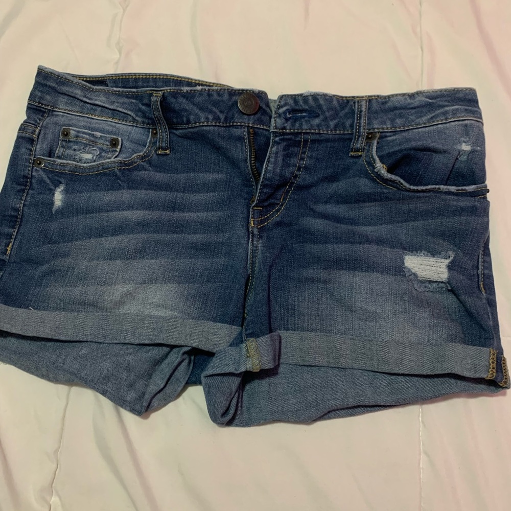 Blue size 8 jean shorts